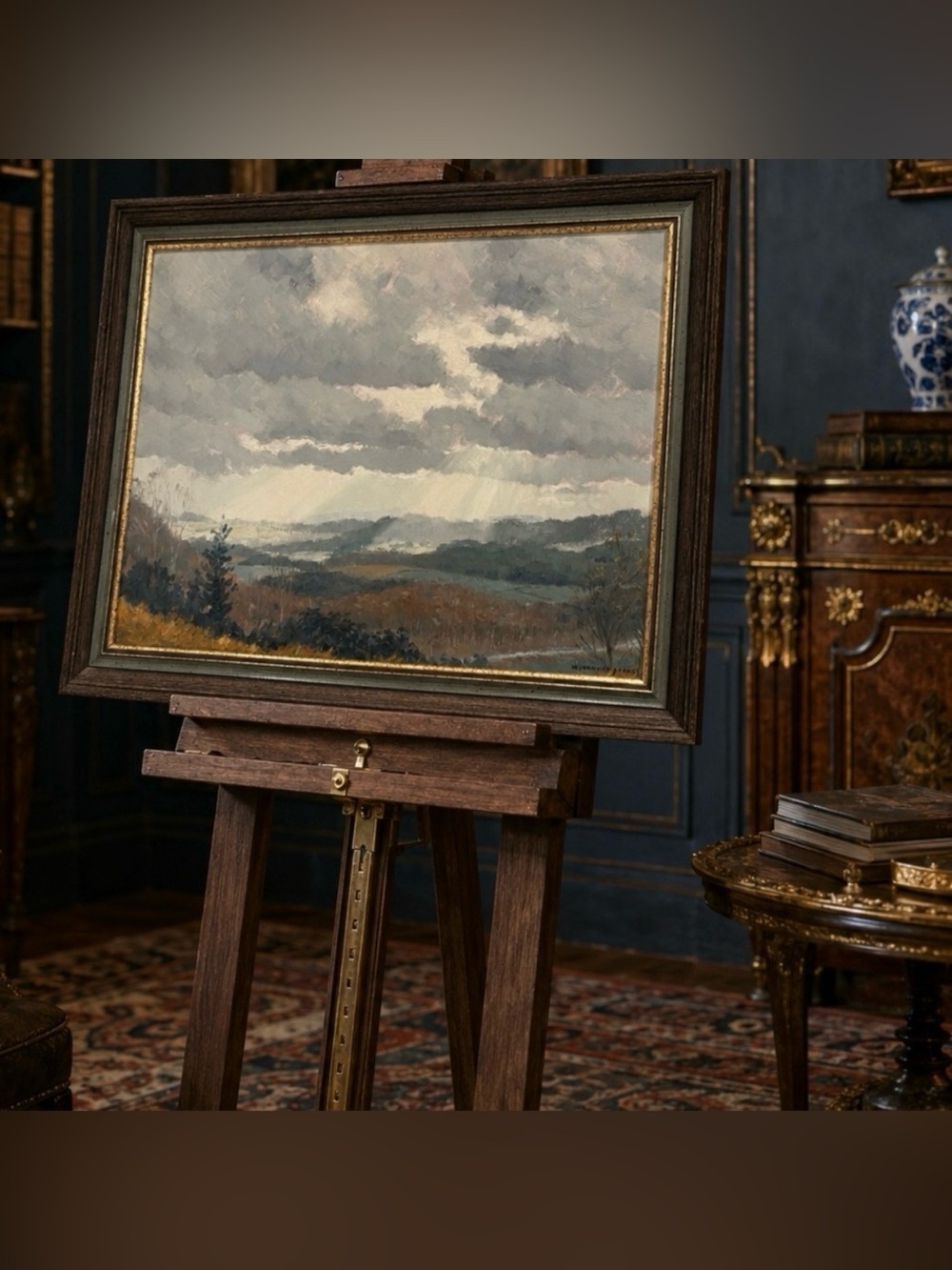Original 1950s Vintage Fine Art Landscape Oil Painting William Howard Jarvis UK